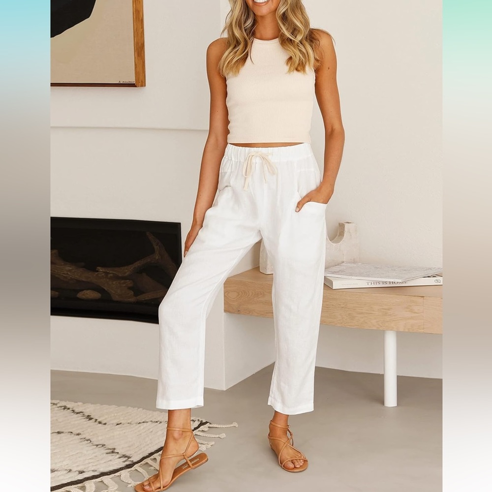 Women’s white beach pants